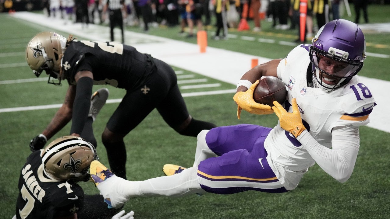 Jefferson, Jones and Murray all produce to help the unbeaten Vikings top the slumping Saints 23-13 — KSTP 5, Richfield Sports news