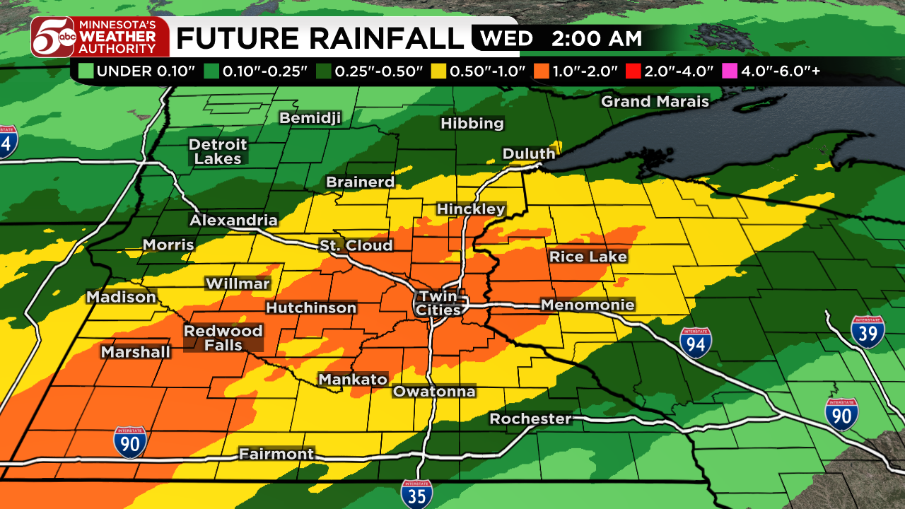 Rainy start to week, warmer days return — KSTP 5, Richfield Community news