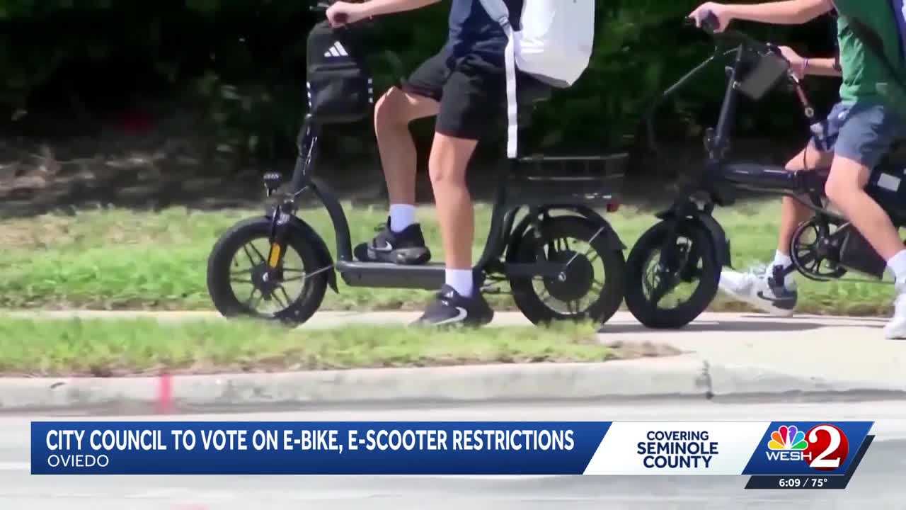 Oviedo city council to vote on micromobility rules to improve sidewalk safety — WESH 2 Orlando, Richfield Government news