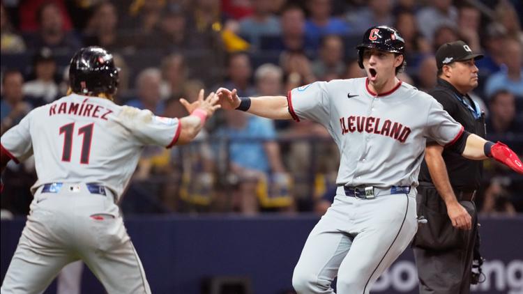 Chase DeLauter and José Ramírez lead the Guardians to a 7-3 win over the Rays in Game 1 of the ALCS — WTSP Sports Tampa Bay, Richfield Sports news